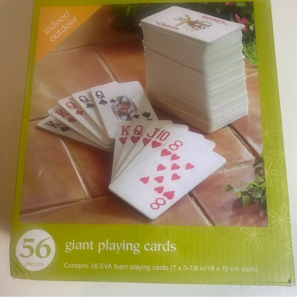 Pier 1 Imports 56 Giant EVA Foam Indoor/Outdoor Playing Cards